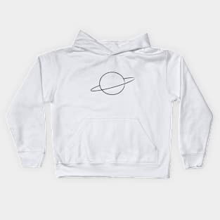 Minimal Planet Design Kids Hoodie